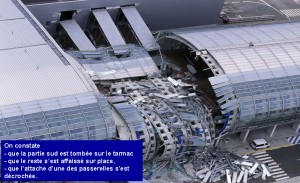 The deadly collapse of Terminal 2E of the Charles de Gaulle International Airport in Paris