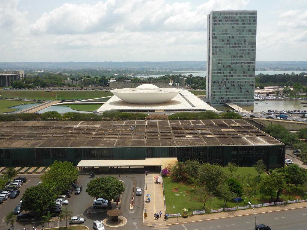 National assembly in Brasilia, Brazil, by Oscar Niemeyer