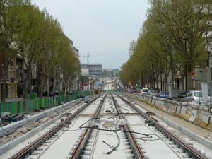 Der Bau der Tramway T3 in Paris
