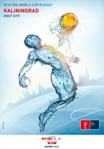 The FIFA2018 poster of Kaliningrad, Russia