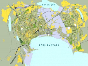 Baku plan, Az-BAKU 2013 © State Urban Planning and Architecture Committee of Azerbaijan
