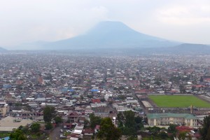 View on Goma in RD Congo