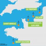 Map of planned offshore wind farm locations along the French coast, 2012 © Rethink