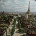 Bird's-eye view from the Arc de Triomphe showing Haussmannian Paris, France, 1915 © OSU Special Collections
