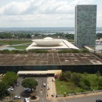 National assembly in Brasilia, Brazil, by Oscar Niemeyer