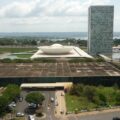 National Congress building by Oscar Niemeyer in Brasilia, Brazil – modernist architecture landmark, 2009