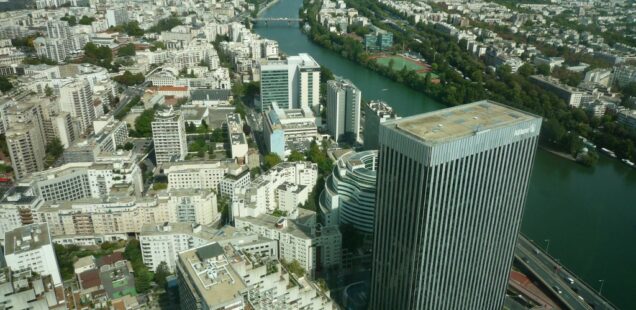 View north from the First Tower over Courbevoie and the greater Paris metropolitan area, France, 2011