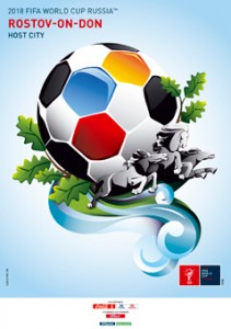 The FIFA2018 poster of Rostov-on-Don, Russia
