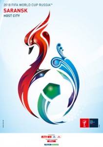 The FIFA2018 poster of Saransk, Russia