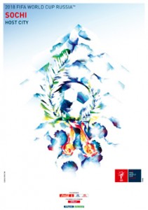 The FIFA2018 poster of Sochi, Russia