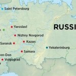 Russia World Cup 2018 cites location map