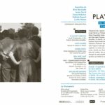 Flyer for the Playtime urban architecture and photography project – event visual communication material