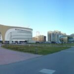 Pearl Plaza shopping mall at the Baltic Pearl development, Saint Petersburg, Russia, 2013
