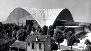 View on the CNIT in La Défense shortly after its construction in 1958