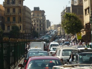 Flyover in the centre of Cairo
