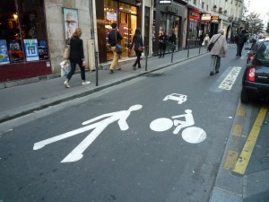Pedestrian Priority Street in Paris, France © Christian Horn 2014