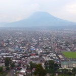 View on Goma and the Nyiragongo