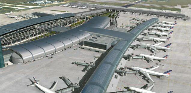 Terminal 2E des Pariser Flughafens Charles de Gaulle