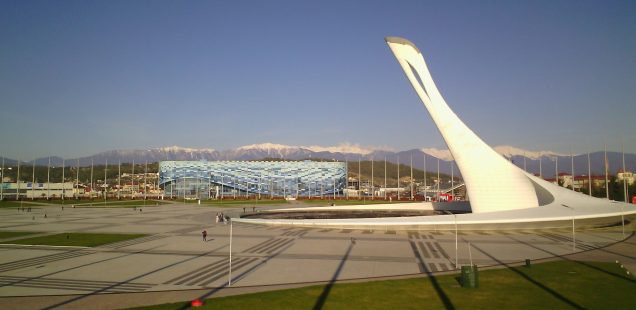 Torche olympique à Sotchi