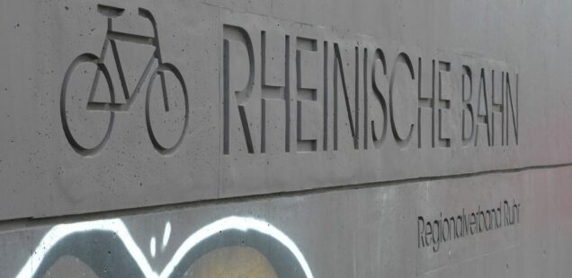 RS1 bicycle highway along the former Rheinische Bahn railway track, Ruhr region, Germany, 2016