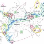 Spatial development concept map for the Kama river territory in Tatarstan, Russia © Rethink
