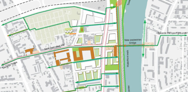 Urban guide plan for post-industrial regeneration of Lugo, Spain © Rethink 2010