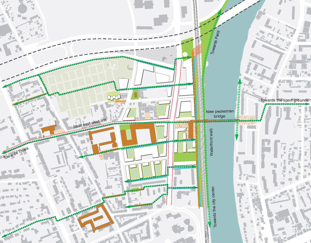 Urban guide plan for post-industrial regeneration of Lugo, Spain © Rethink 2010