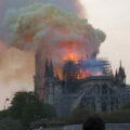 Notre-Dame de Paris cathedral after the April 2019 fire – scaffolding and reconstruction work, France