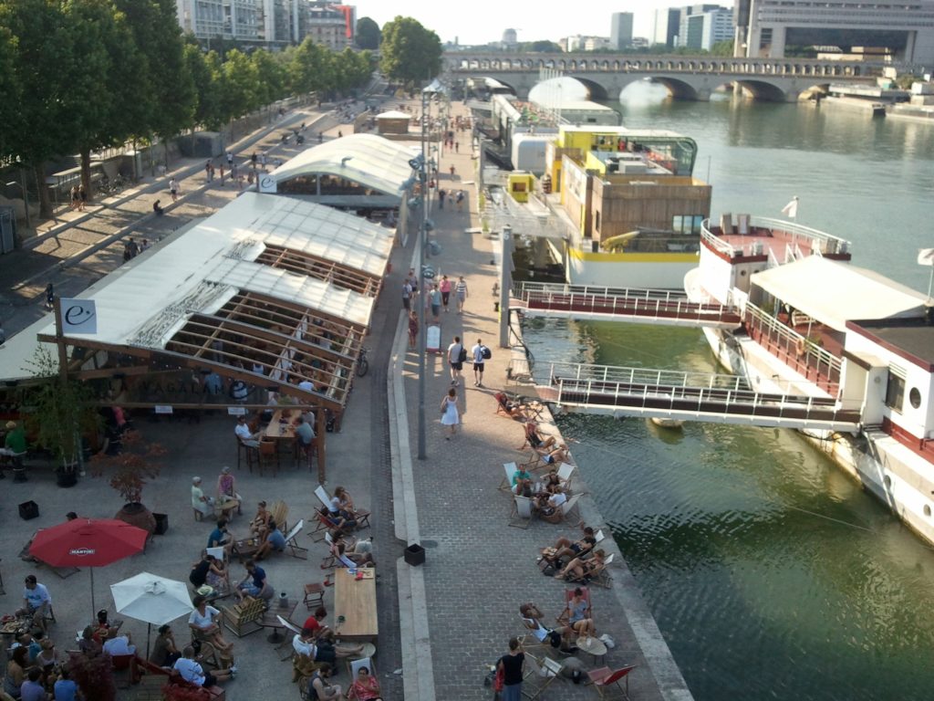 Seine riverbanks in Paris, France – urban waterfront in the context of the Rights of the Seine debate, 2013